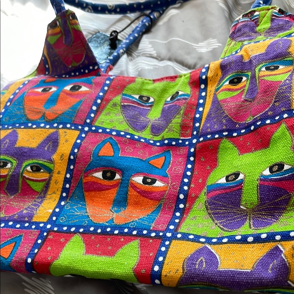 Multi-colored Laurel Burch Shoulder Bag
